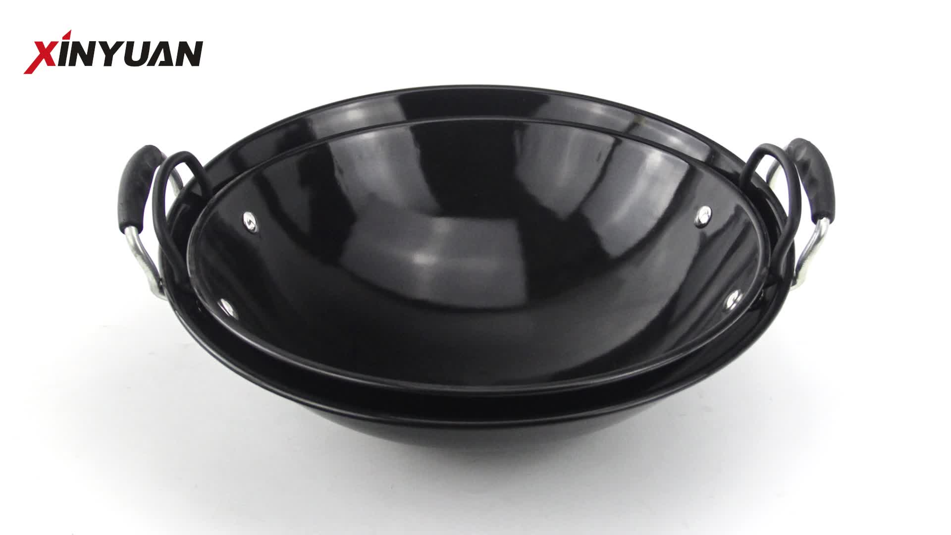 New Brand Fashionable Stainless Steel Chinese Cooking Large Wok Summit