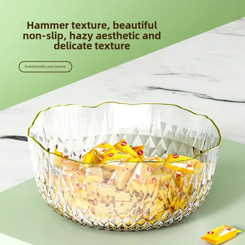Light Luxury Simple Fruit Plate Home Living Room Coffee Table Snack Placement Plate High-value Dessert Fruit Salad Bowl suit