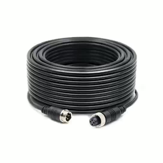 4 Pin Din Aviation Connector Rear View Camera Cable Extension Cable