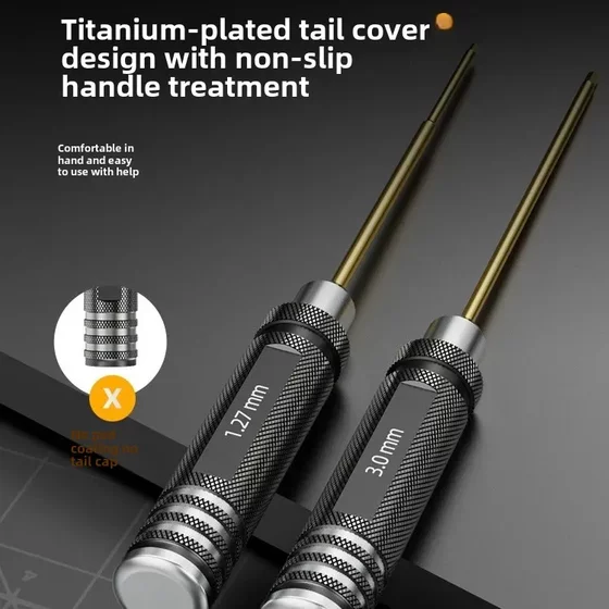 Len-length model model hex socket screwdriver wrench 1.27/1.3/1.5/2.5mm6 angle maintenance special-shaped batch