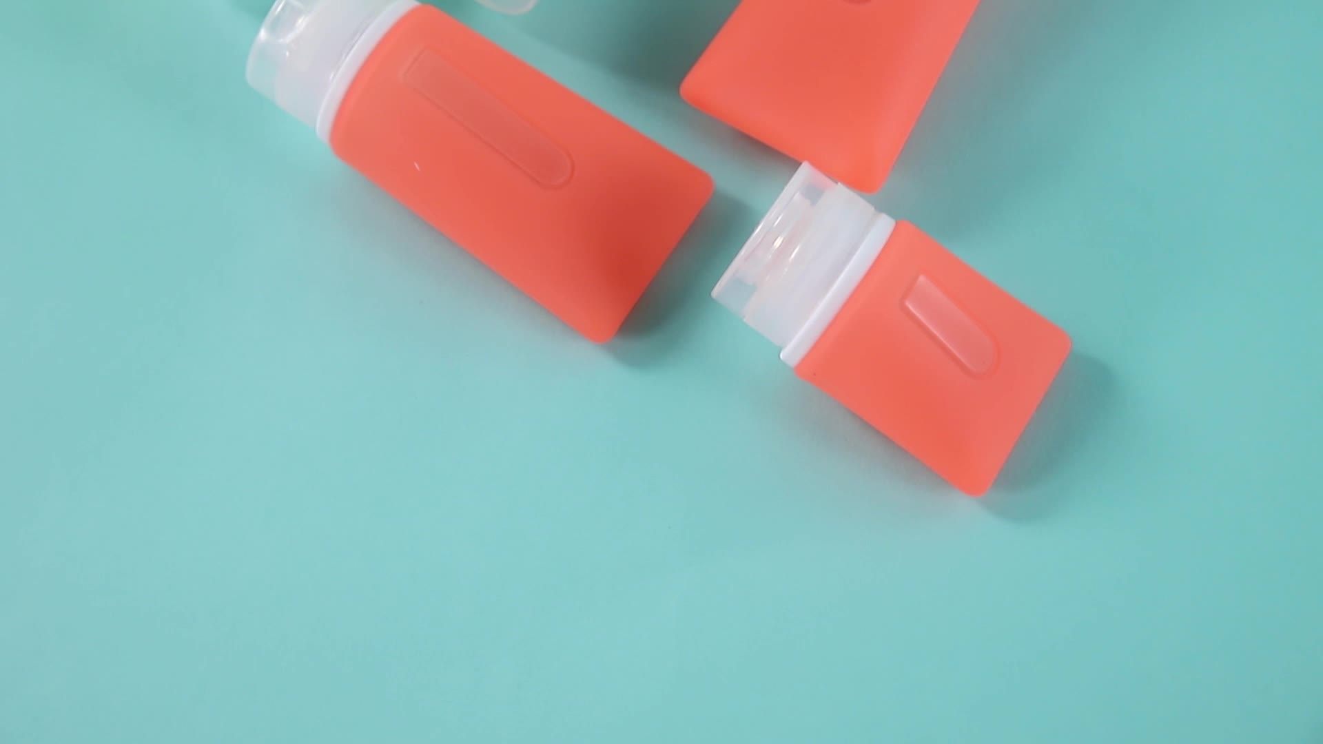 Wholesale 37ml 60ml 89ml Airplane Leak Proof Silicone Travel Bottle Set