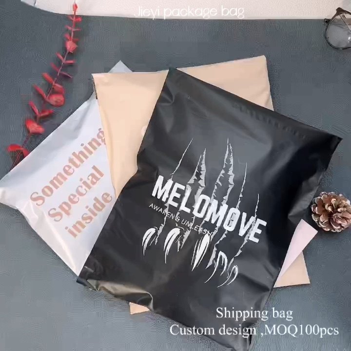 Custom Tear Proof Apparel Packaging Logo Printed Plastic Poly Bags