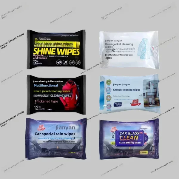 Factory Direct Sales down Jacket No-Wash Kitchen Cleaning Wet Wipes Rain-Proof and Anti-Fog Wet Wipes Oil Film Dirt Removal Toilet Paper