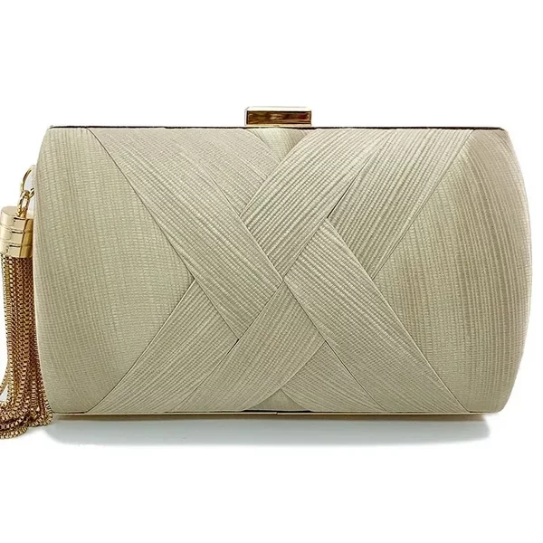Tassel Woven Metal Banquet Evening Dress Handbag