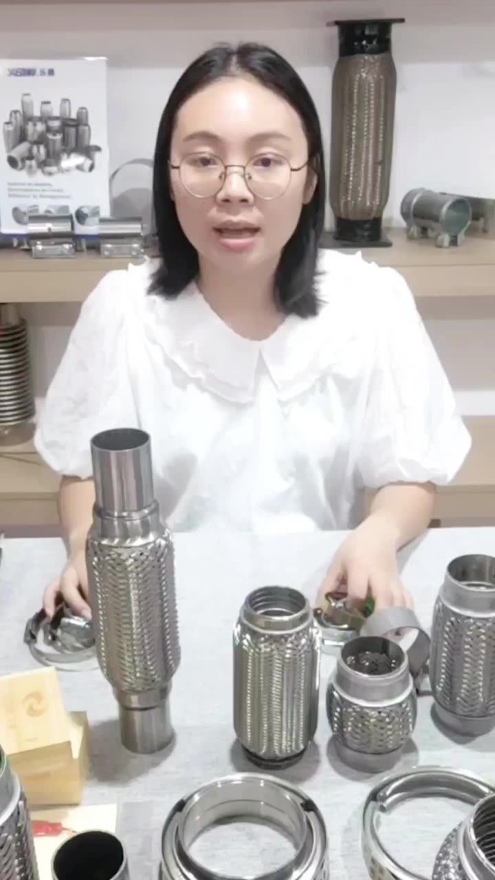 Car Flexible Pipe Connector Exhaust Flexible Pipe Bellow Flexible Below Muffler With Interlock