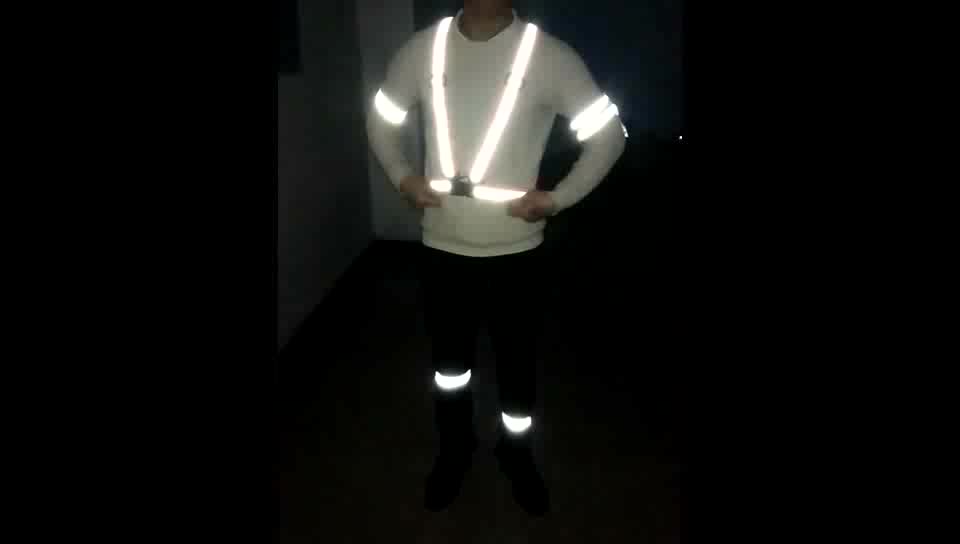 High Brightness Reflective Safety Vest Glow In The Dark Walking