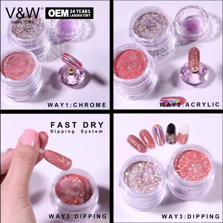 Vw Wholesale Fast Dry 3 In 1 Dip Powder Kit Nails Dipping Powder System