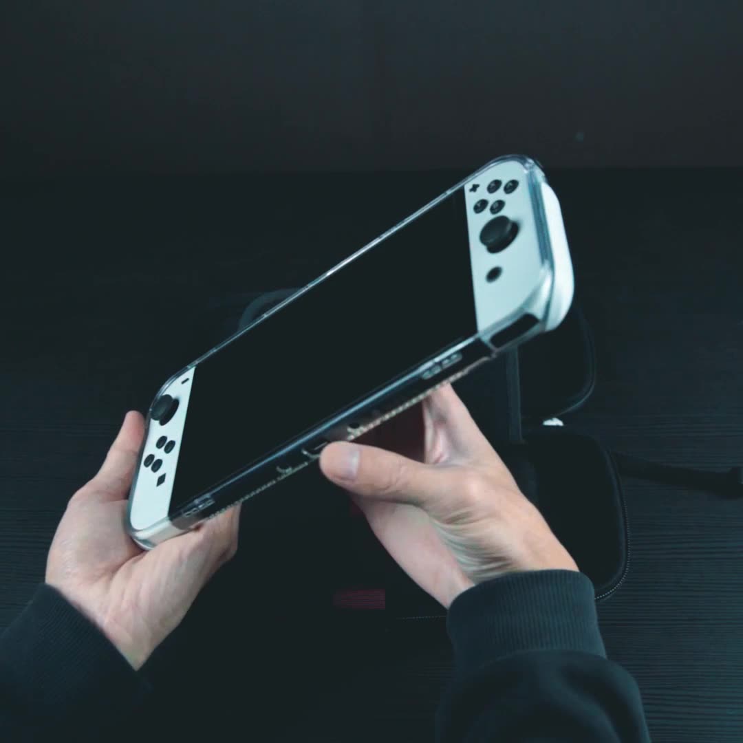 Skull & Co. EDC Case Portable Hard Shell Storage Bag Slim Carrying Pouch for Nintendo Switch & OLED