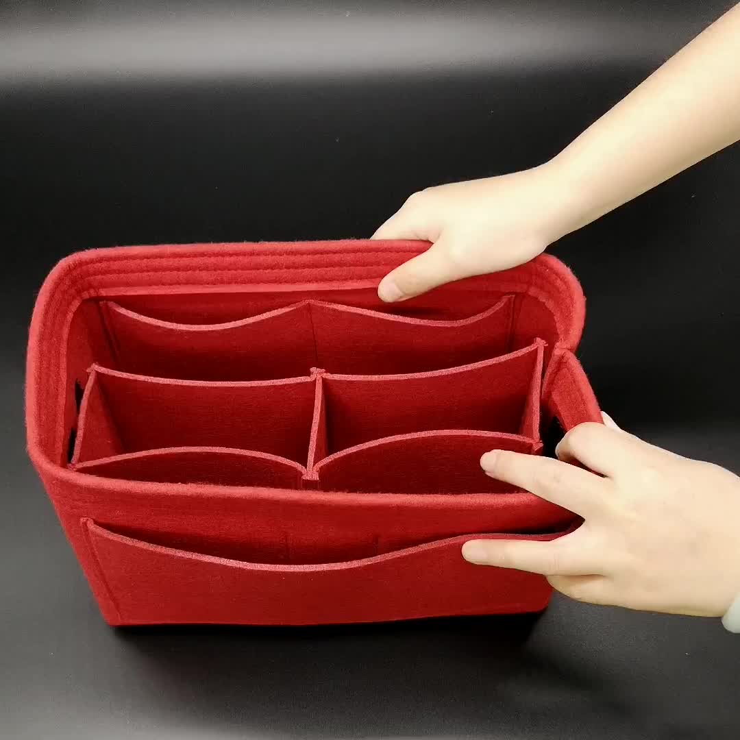 Amazon Popular Insert Bag In Bag Organizer Felt Handbag Organizer Buy