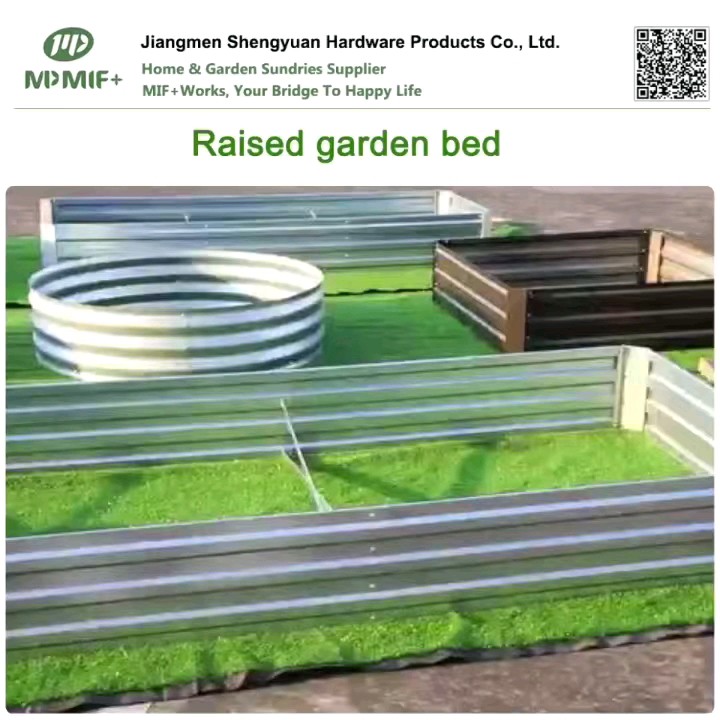 Vintage Rectangle Galvanized Metal Raised Garden Bed Planter Box Buy