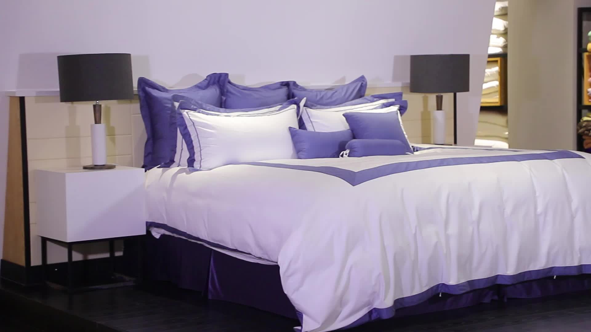 Eliya Factory Manufacturer Supplies Microfiber Bedding Sets Embroidered