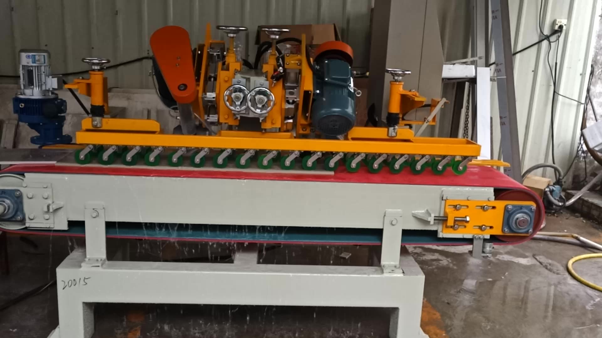 2+1 Singleside Edge Grinding & Chamfer Machine For Ceramic Tile Edge