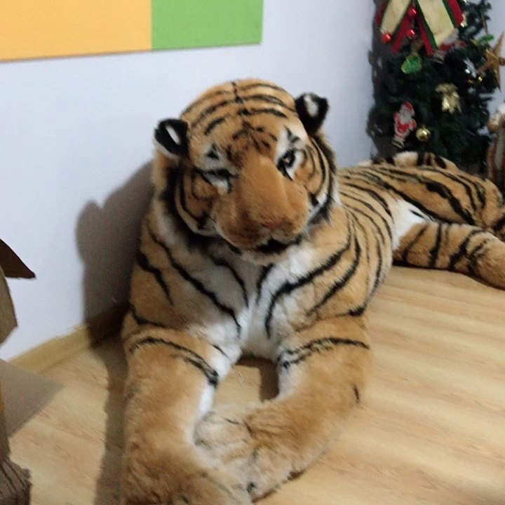 Factory Wholesale Big Size Plush Tiger Stuffed Toy Realistic Stuffed