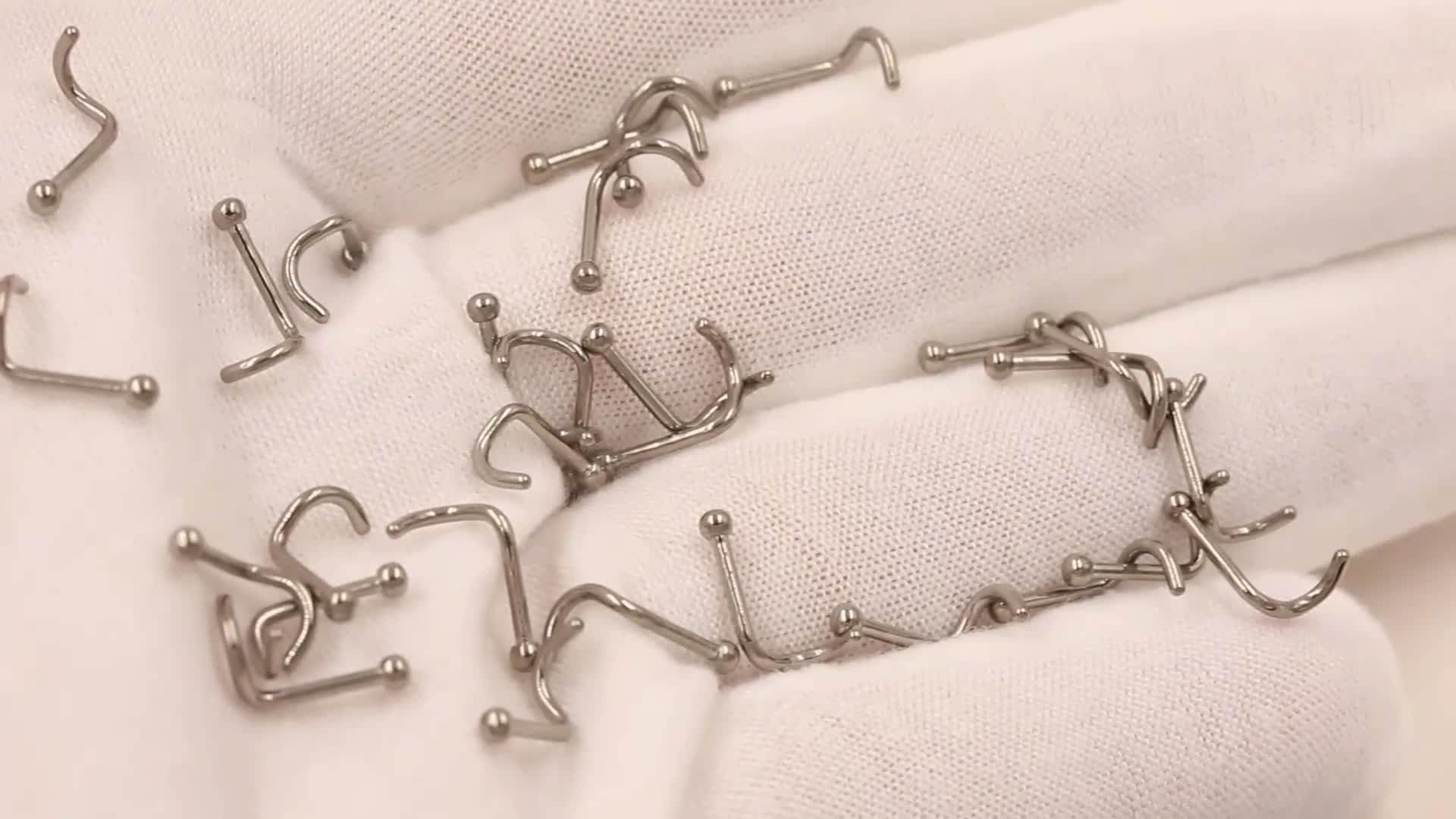 Bijoux Piercing Labret 16G En Titane – Push-in Threadless – Pour Lèvre, Nez, Cartilage – Stud Plat Back