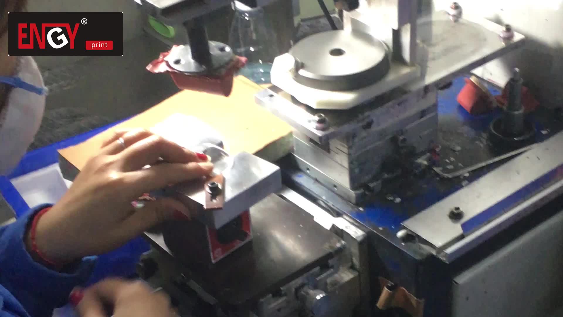 Semiautomatic Golf Ball Tampografia Mini Desktop Style Pad Printer