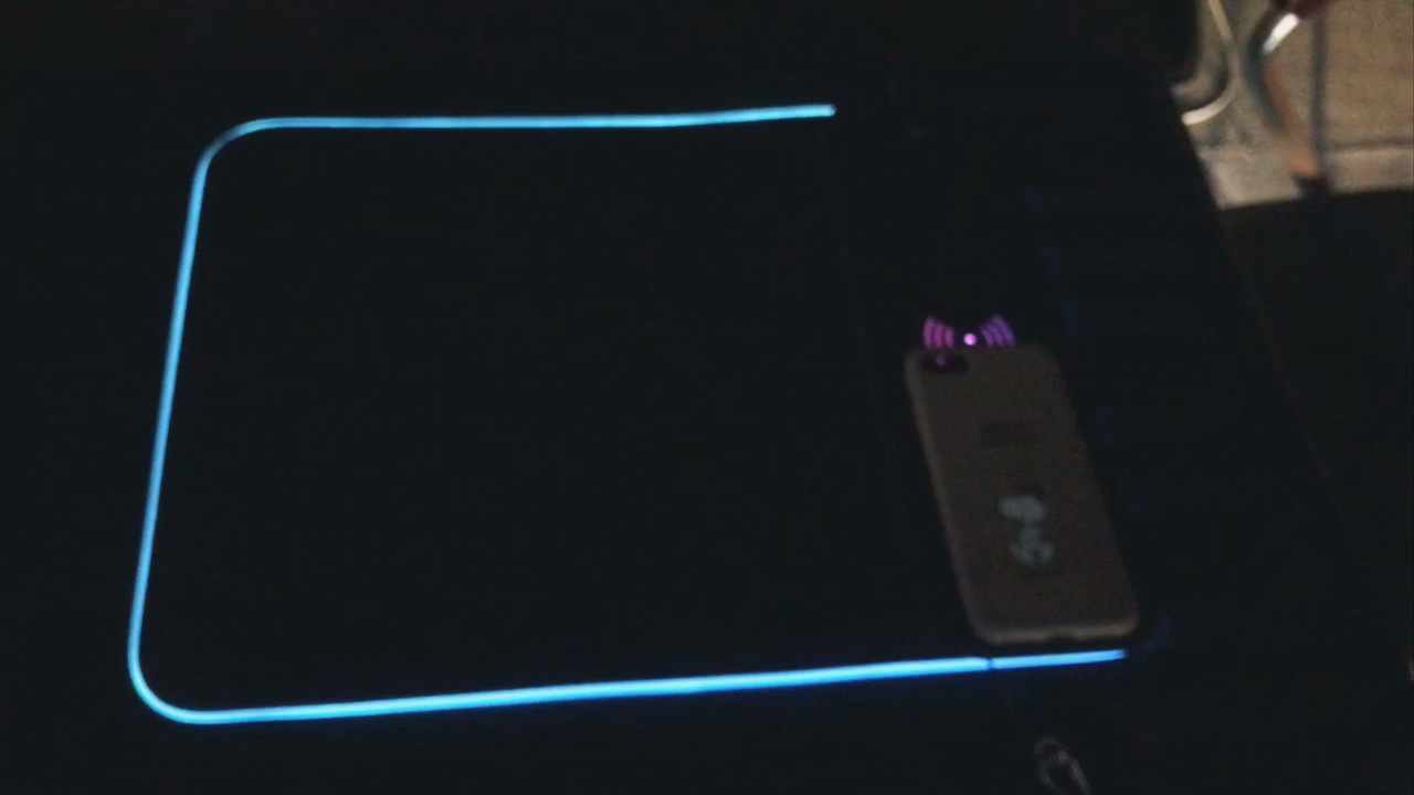 Led Light Wireless Charging Mouse Pad Gaming Large Size Mouse Pad Rgb