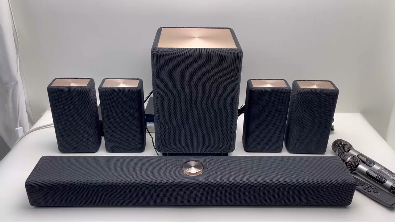 7.1 Surround Sound Speakers 420w Home Theater Systems With 4 Pcs