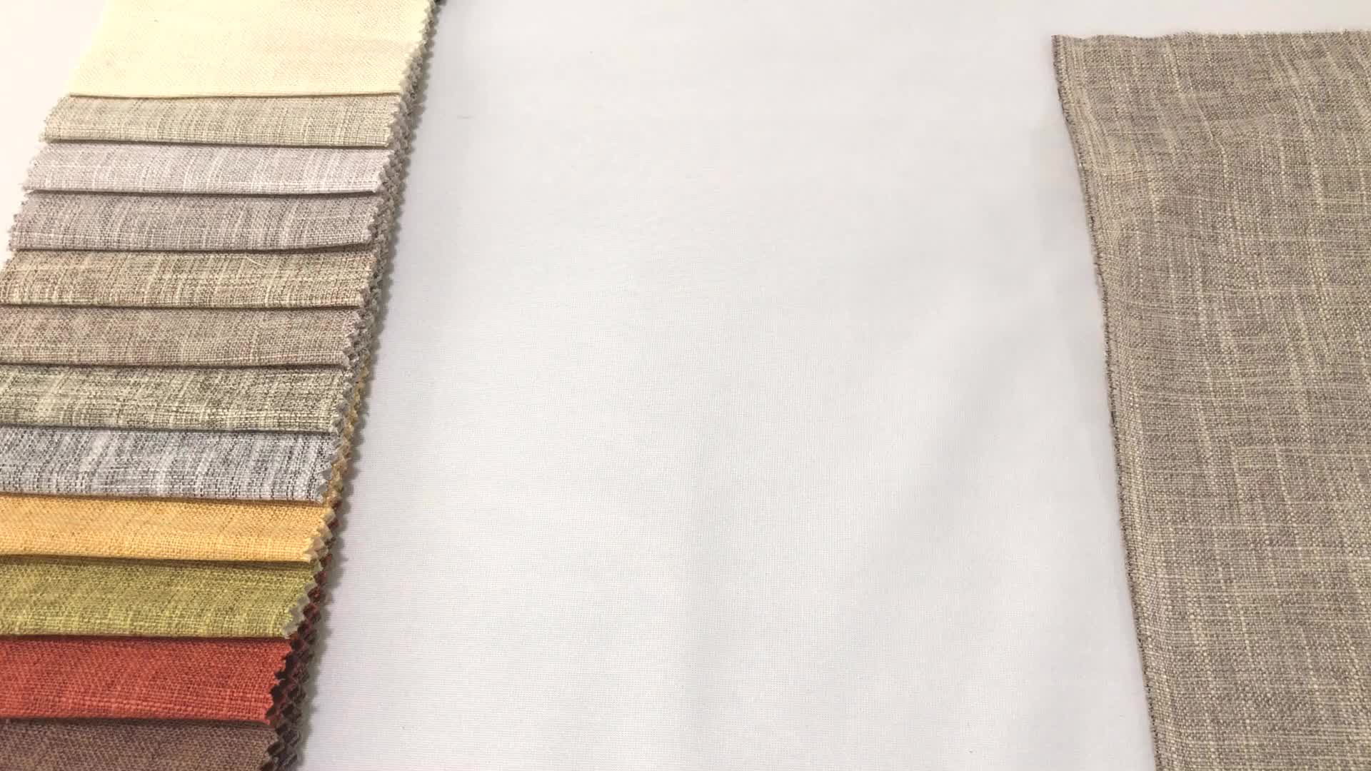 100 Polyester Linen Look Fabric Hemp Denim Fabric Supplier Woven Plain