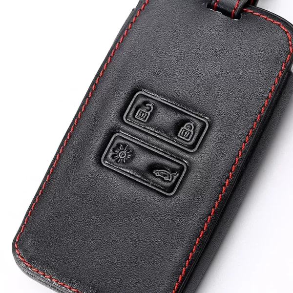 Suitable for Dongfeng Renault Koleos Key Cover Key Cover Koleos Smart Car Modified Leather Key Bag Buckle