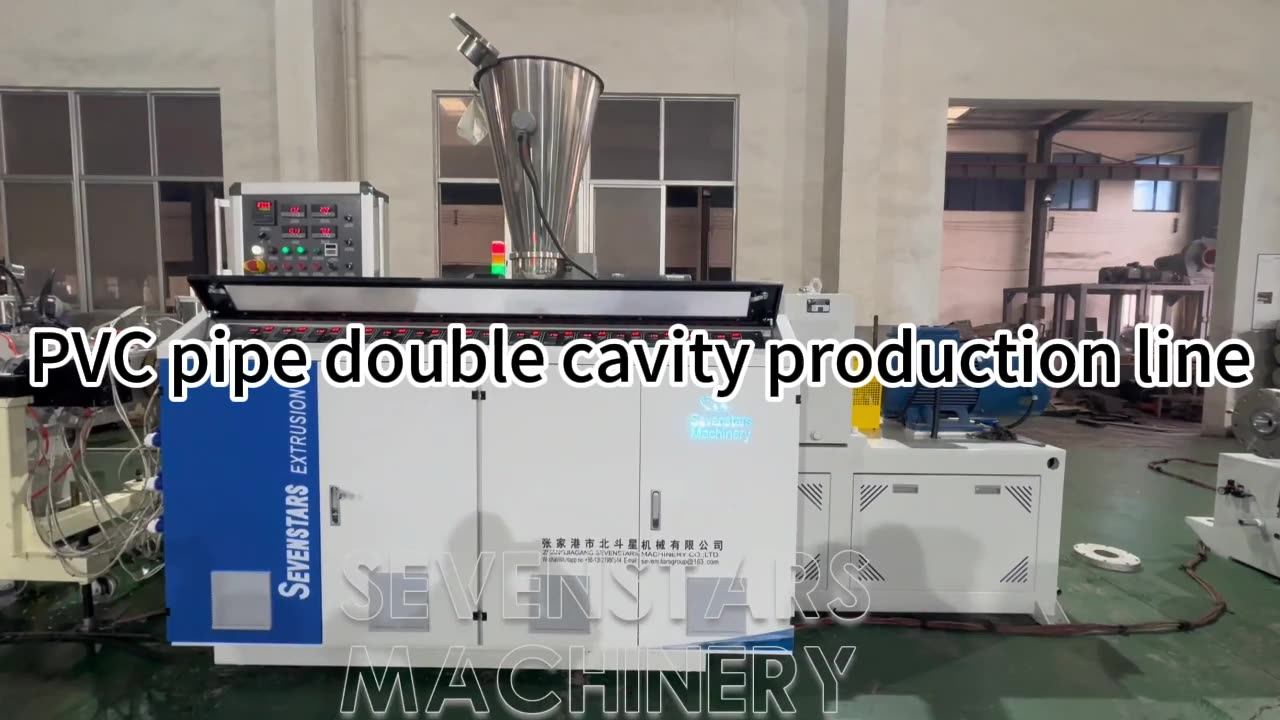 Industrial Pvc Pipe Fully Automatic Pvc Pipe Making Machine Double Cavity Plastic Extruder Pvc