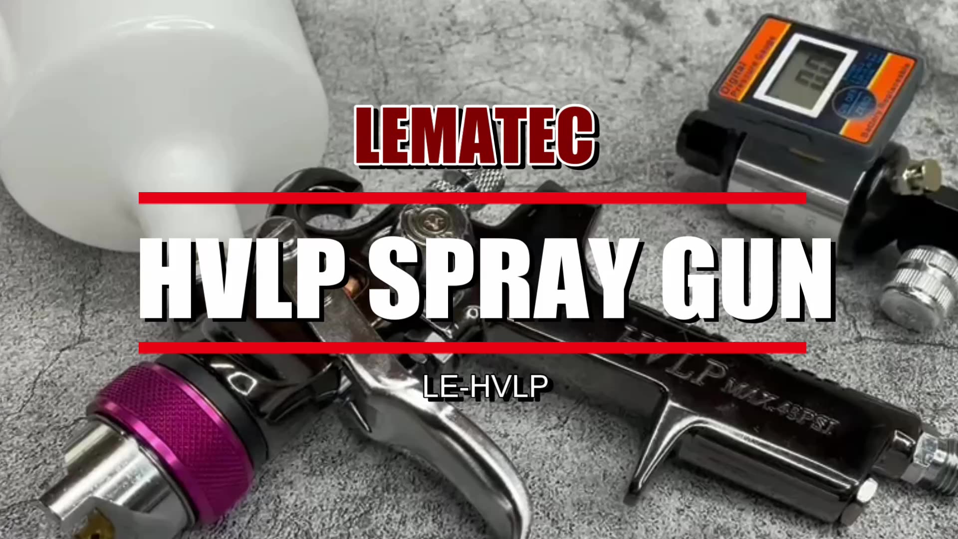 Hvlp Spray Gun With 1.4 Mm Tip For Base Coats Metallic Paint Whole Car