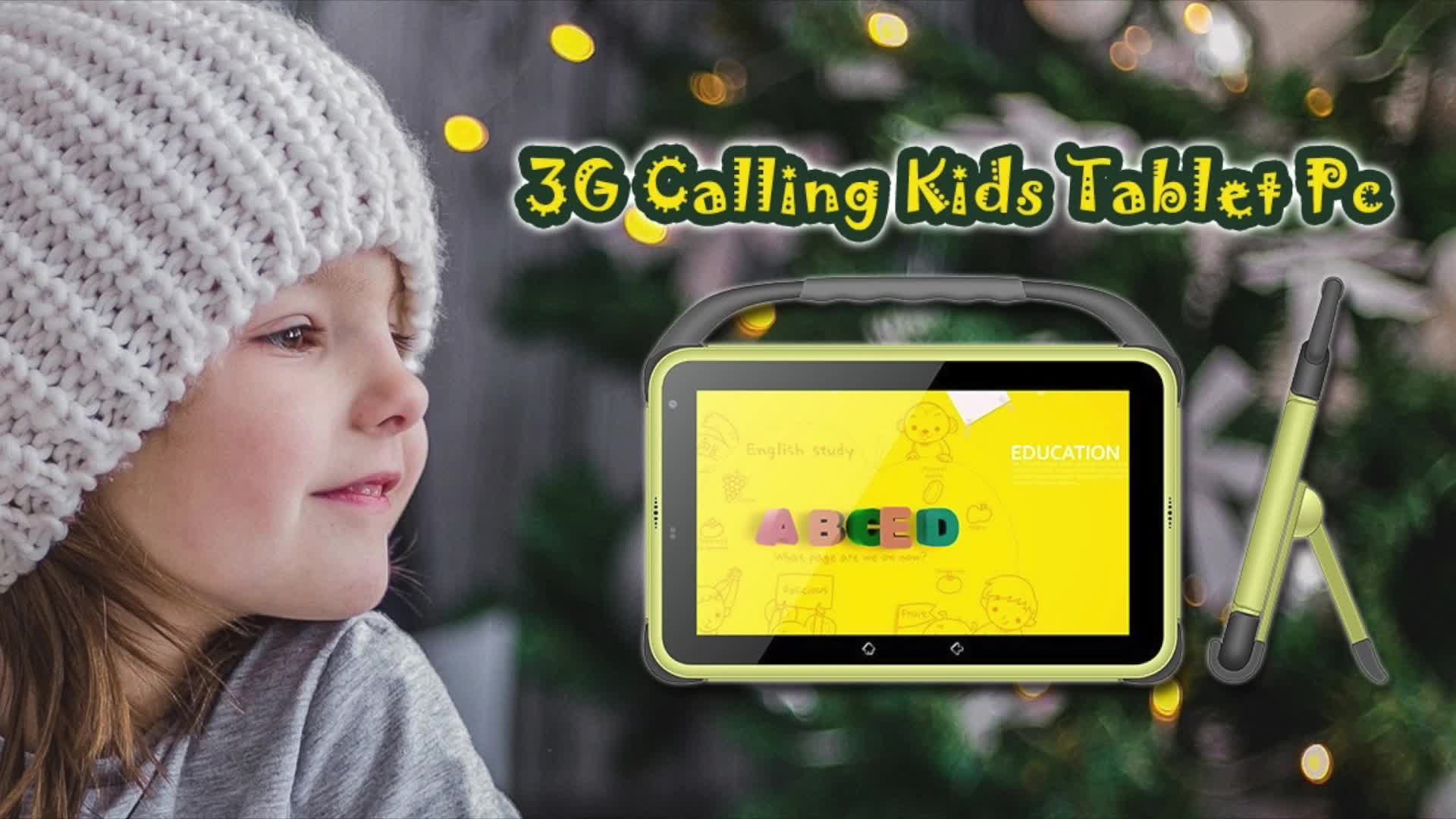 12 Years Olds Kids Education 7inch Pad 3g Calling Android Kids Tablet