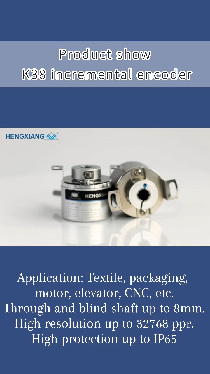 K38 Hollow Shaft Blind Hole 8mm A+b+z+ Pushpull Dc528v 1000ppr