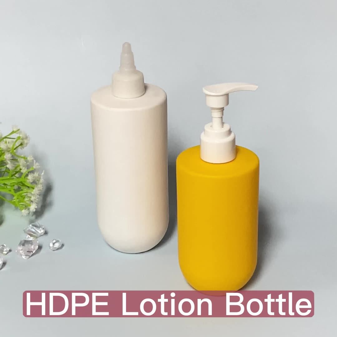 300ml Hdpe Recycle Empty Shampoo Bottle With Printing Customized