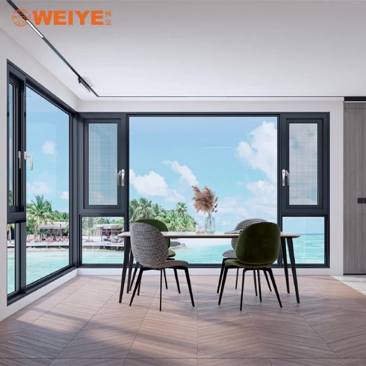 Pm2.5 Air Fresh System Nami Nfrc Windows Double Glazed Aluminum