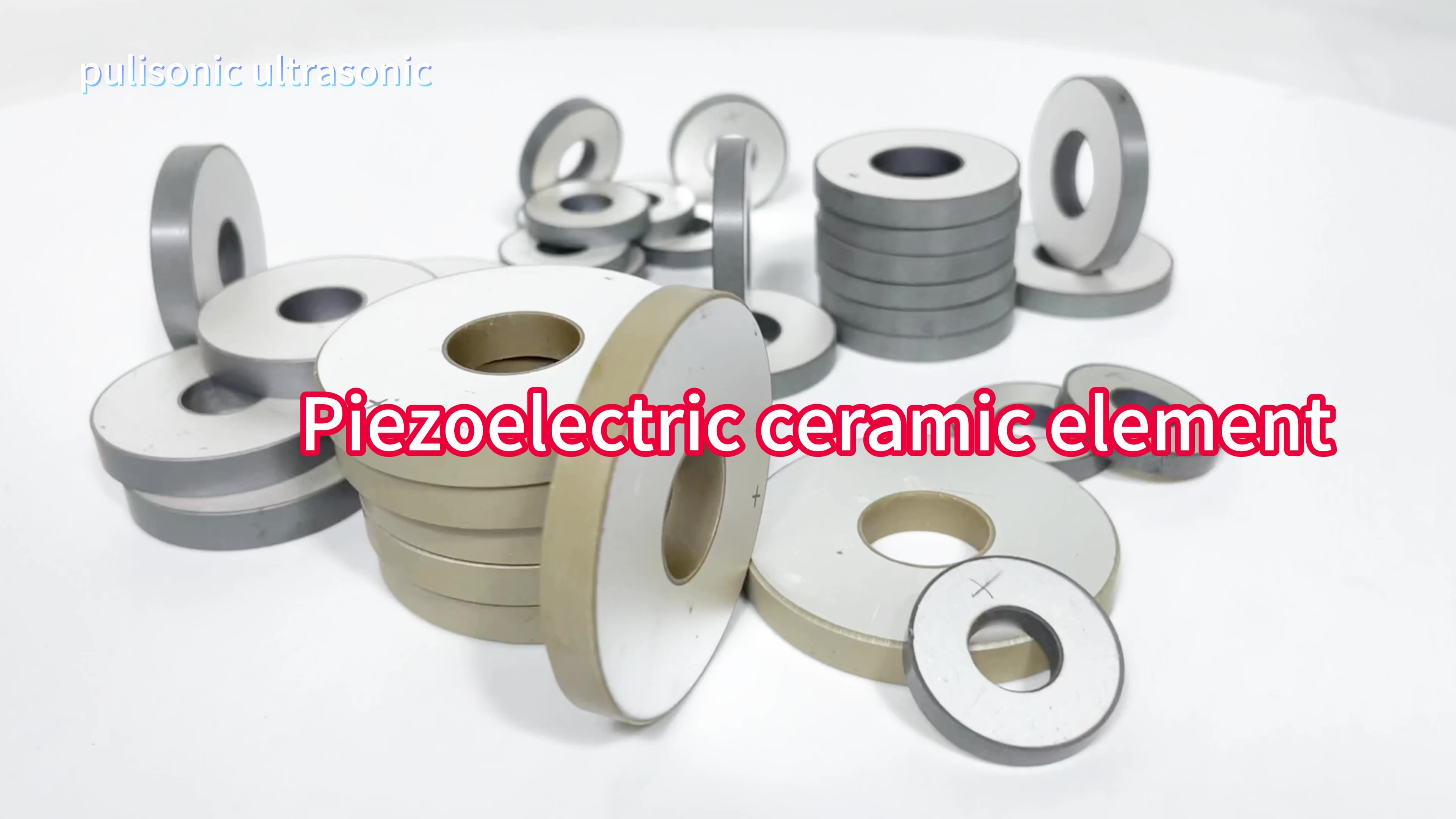 Industrial Piezoelectric Ultrasonic Element Diameter 25mm Piezo Ceramic