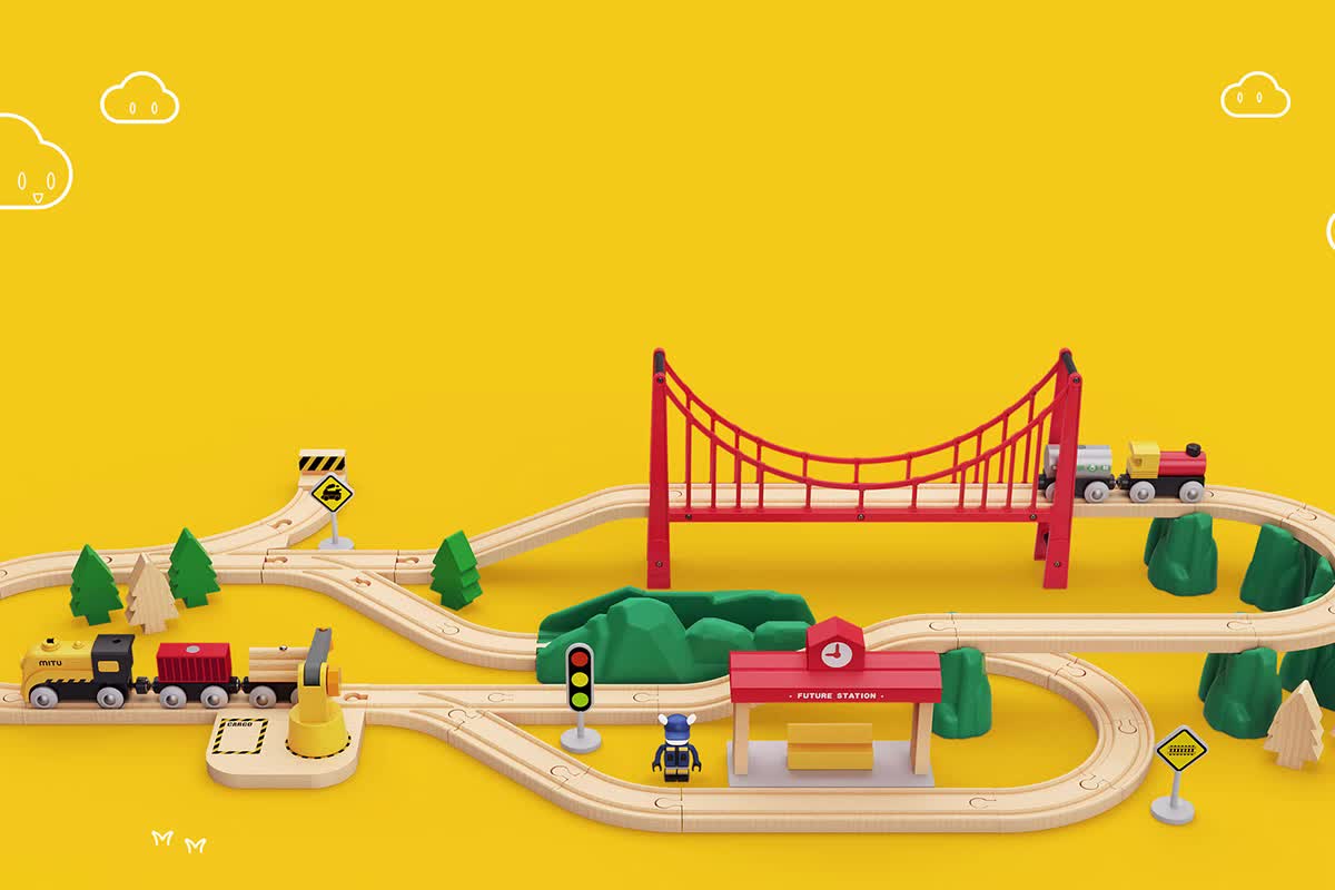 International Version Original Xiaomi Mi Toy Train Set Buy Xiaomi Toy