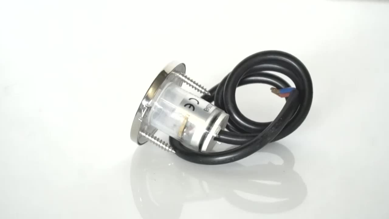 Stainless Steel Marine Stairs Step Round Recessed Led Boat Rv Courtesy