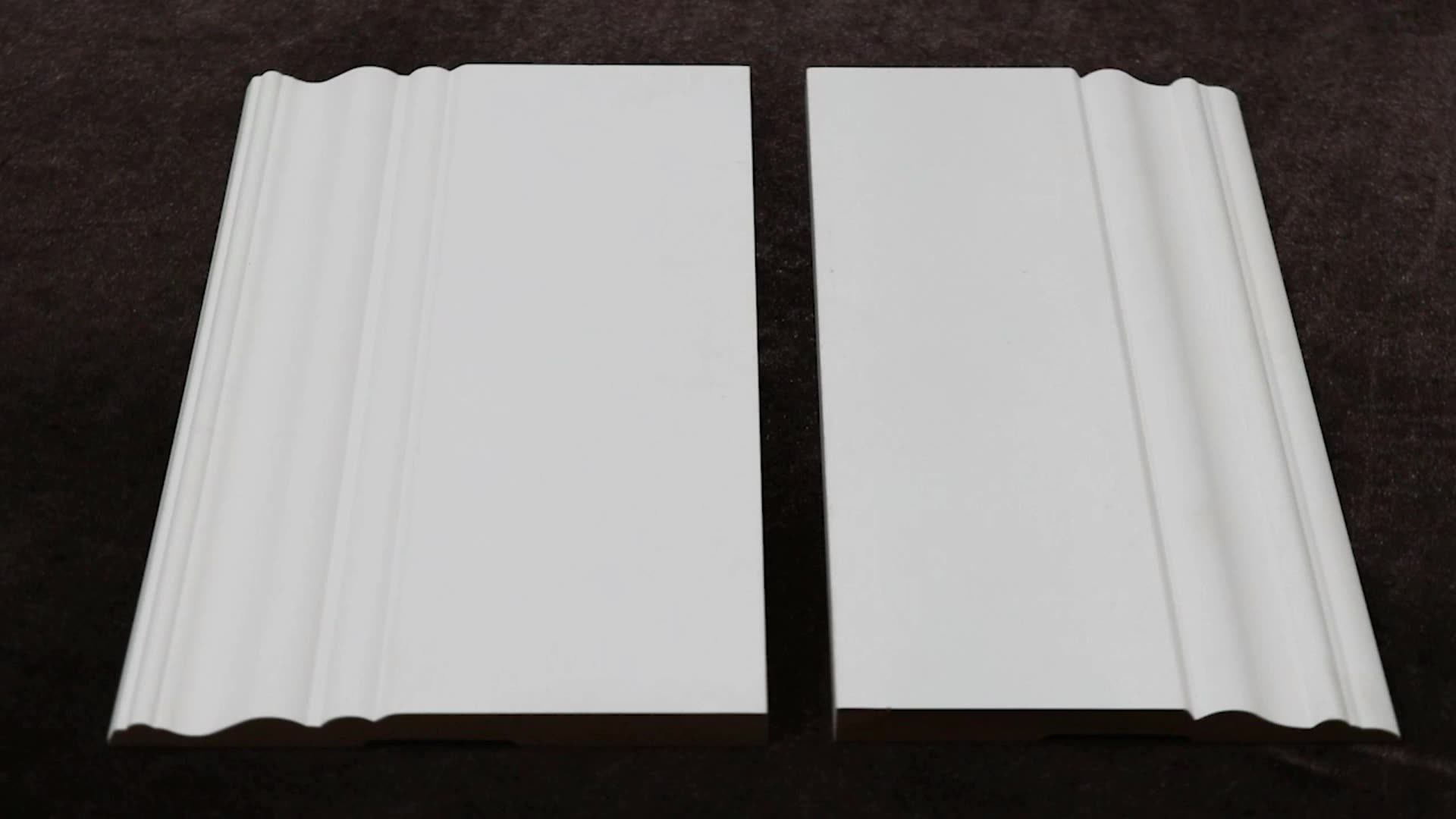 Wood Skirting Board Wooden Moldings White Primer Colonial Baseboards