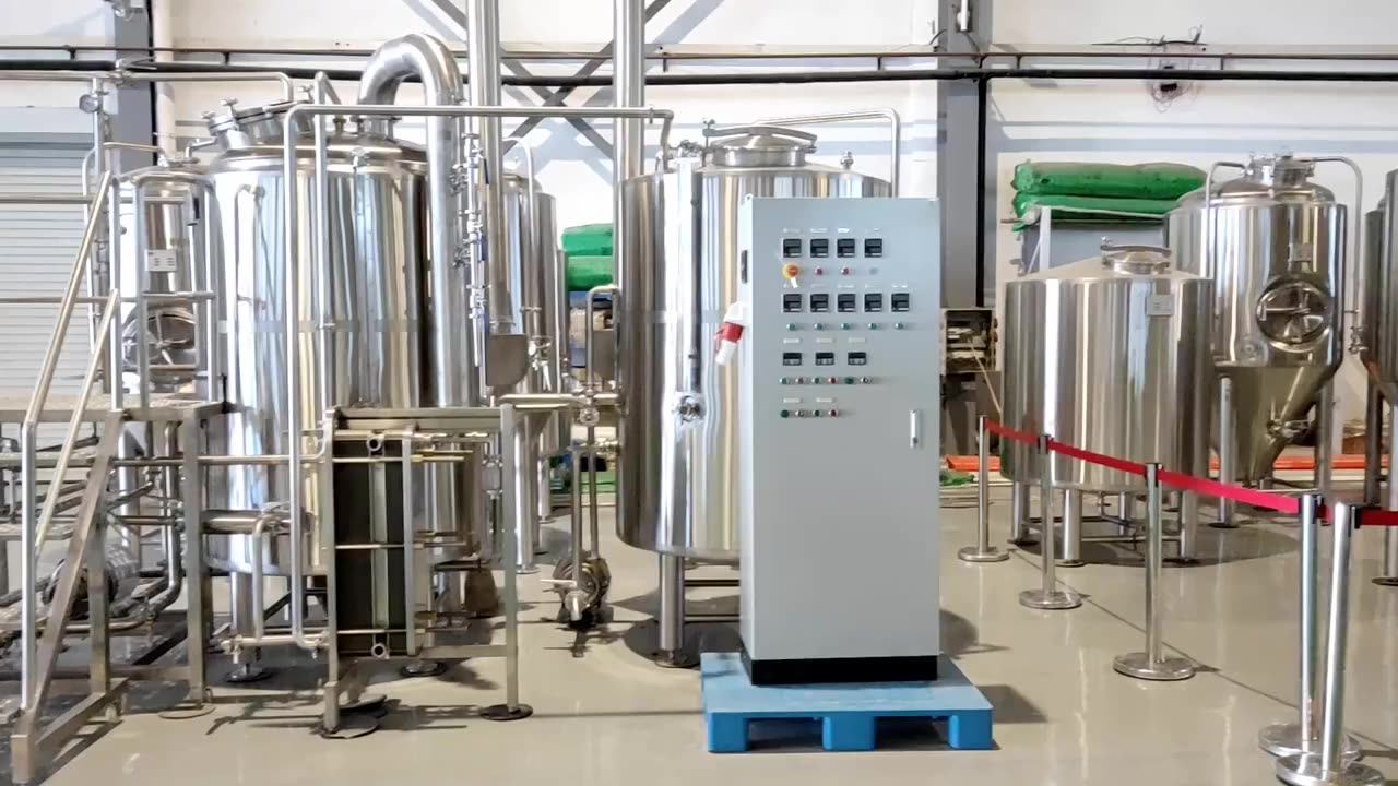 15 Bbl 1800l 18hl Automatic Direct Fire Heated 2vessel Brewery Brewing
