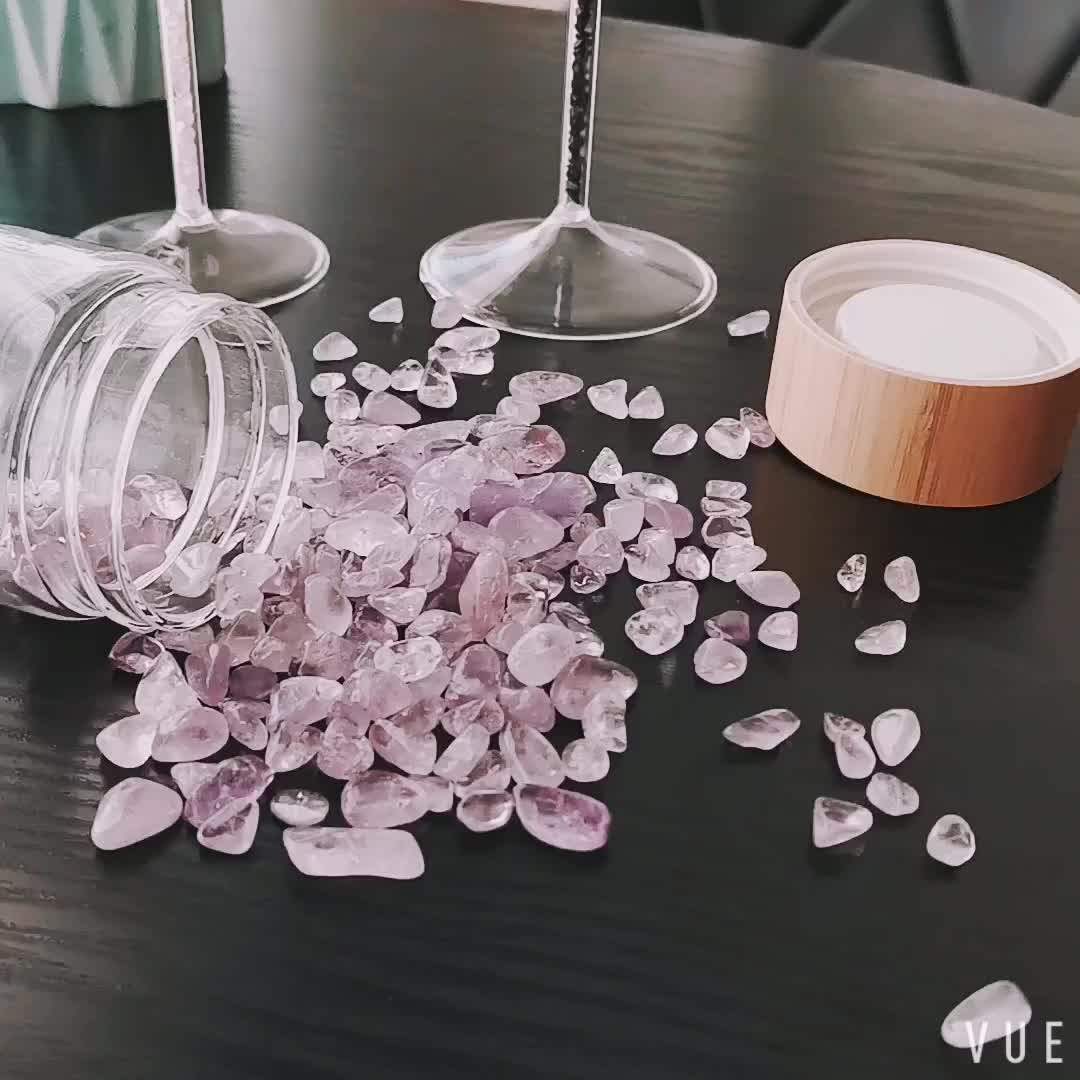 Popular Glass Tea Infuser Bottle Crystal Gemstone Water Bottle Crystal