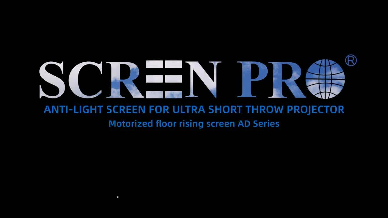 Screen Pro 135 Inch Motorized Alr Floor Rising Projection Screen For