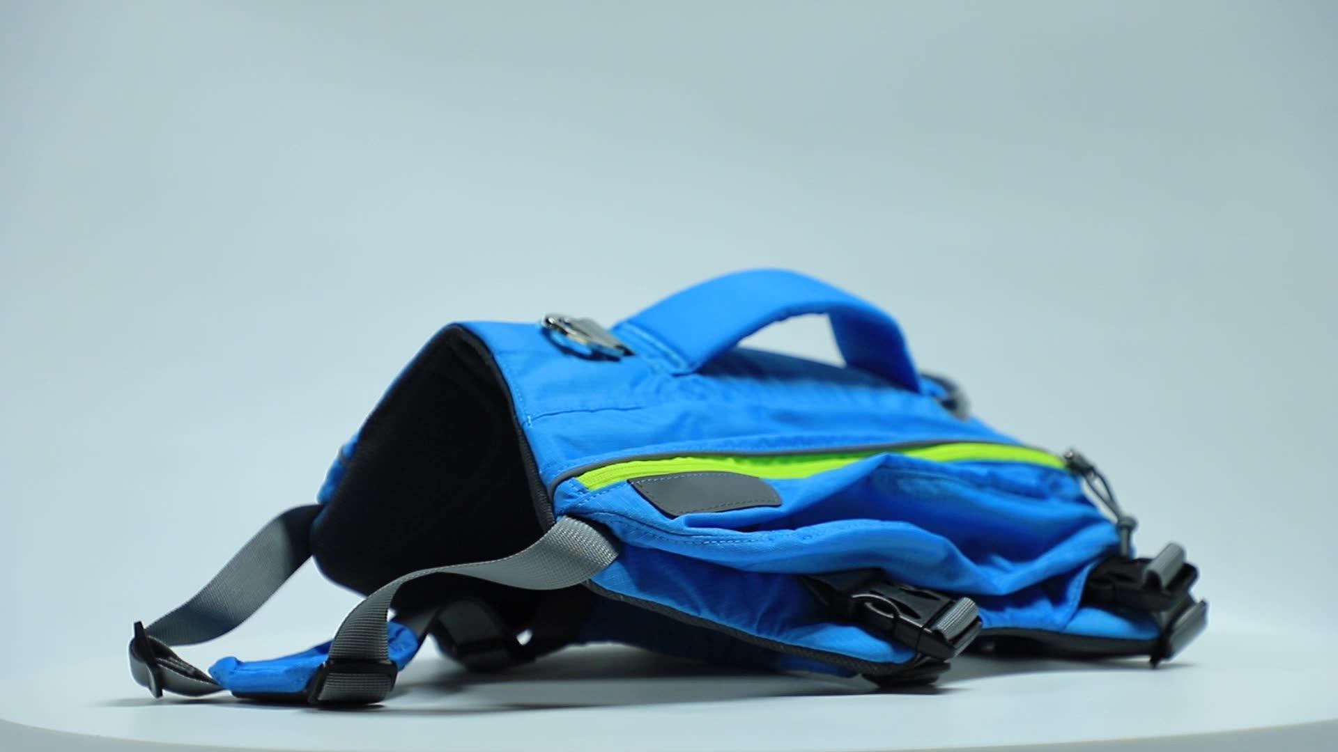 Outdoor Travel Reflective Hiking Backpack Harness Dog Agility Saddle