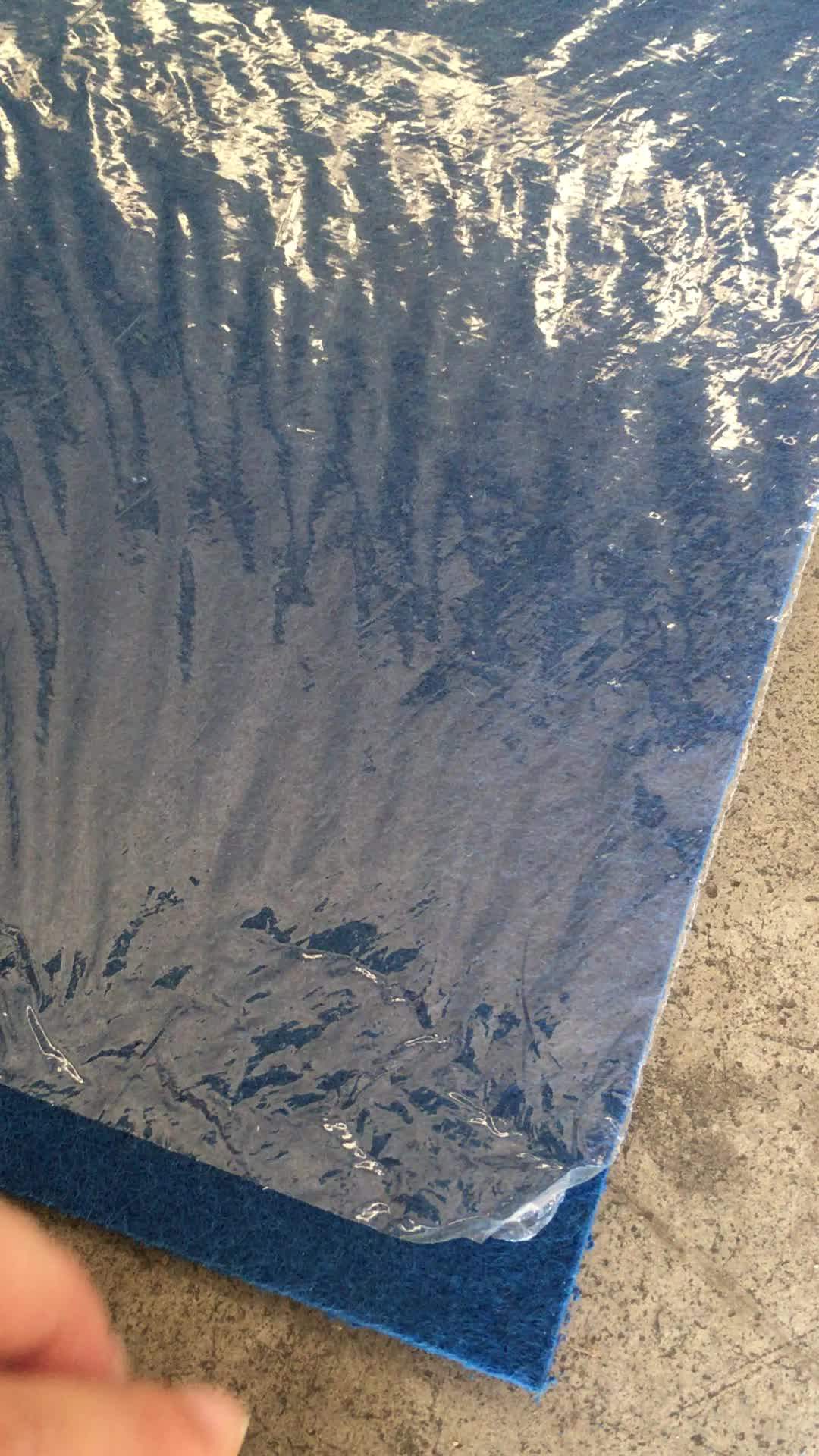 Needle Punched Exhibition Carpet With Plastic Film Coated Protective