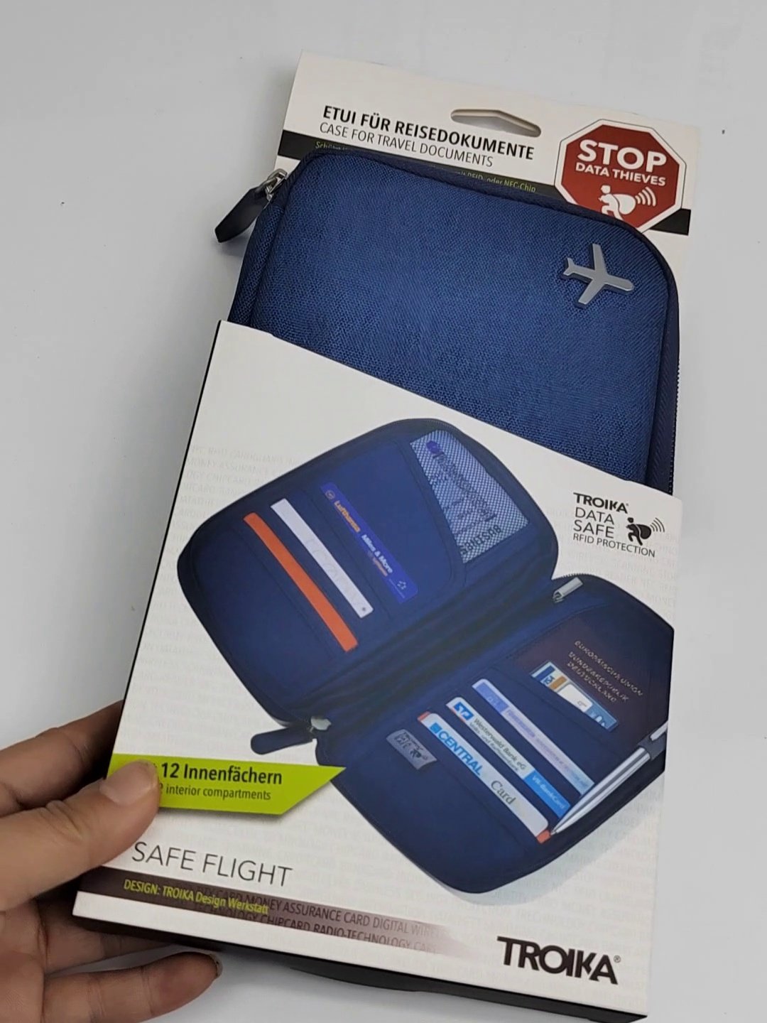 终于找到了！旅行党必备的德国Troika多功能证件包护照夹，还能防NFC扫描？_证件包_淘宝服装网