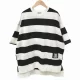 Osaka Loose Striped Label Top T-shirt Dongdaemun plus size Half Sleeve Summer 2025 New Casual Top