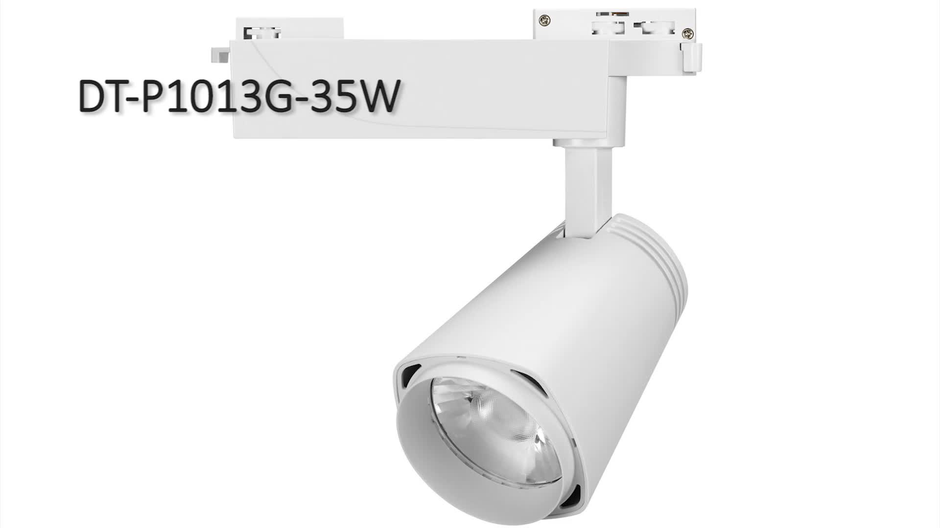 High Brightness Dali Dimmable Cob 35w 3phase Track Adaptor Rail Lamp