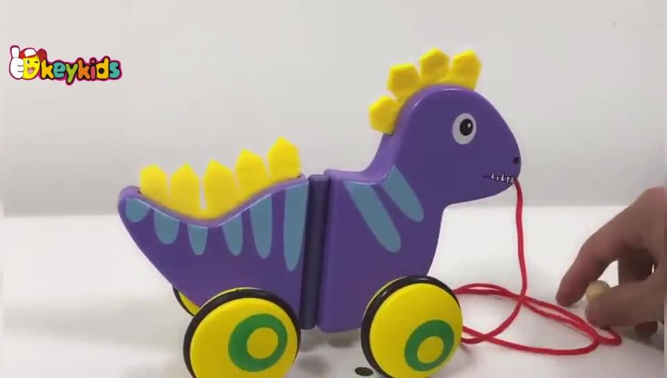 New Arrival Preschool Wooden Pull Line Toys Cars For Toddlers W05b195