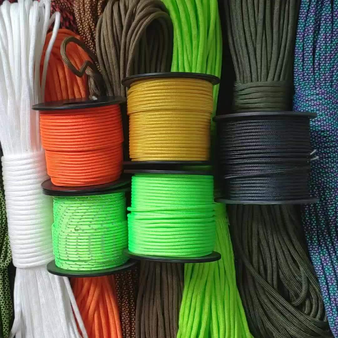 Manufacturer 2mm 3strand Outdoor Climbing Rope Survival Paracord With