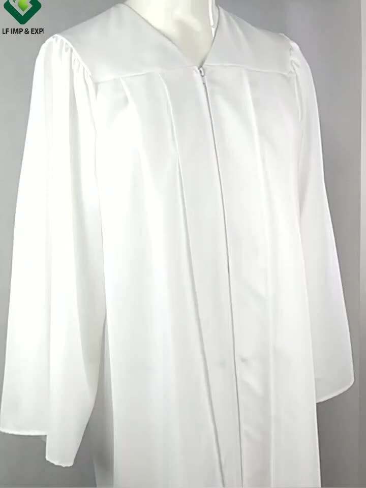 Wholesale Matte Graduation Gown For School White Buy Gown,Academic