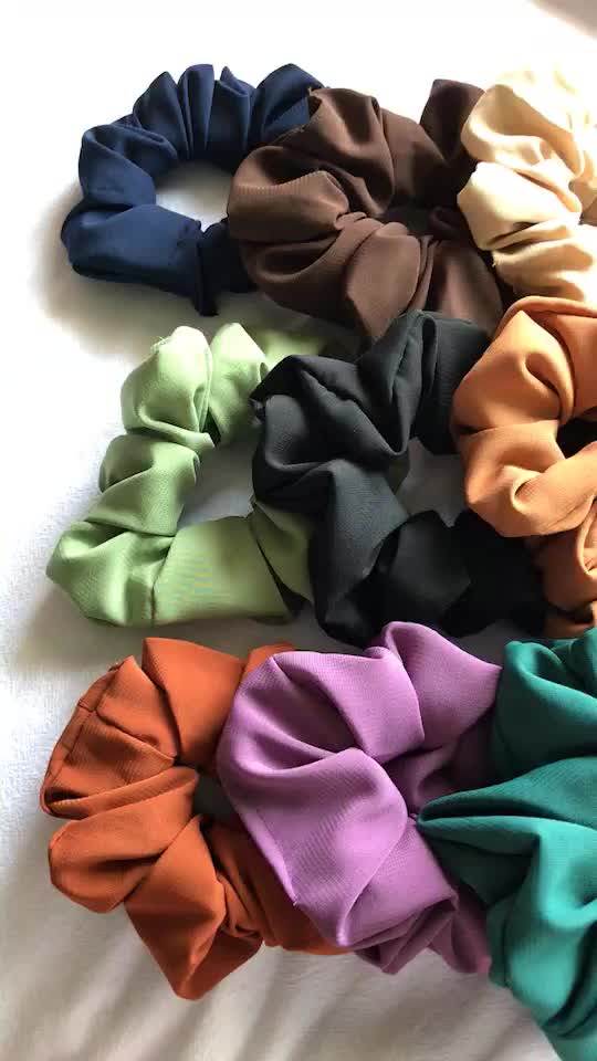 Wholesale Korean Fashion Custom Elastic Hair Scrunchies Buy