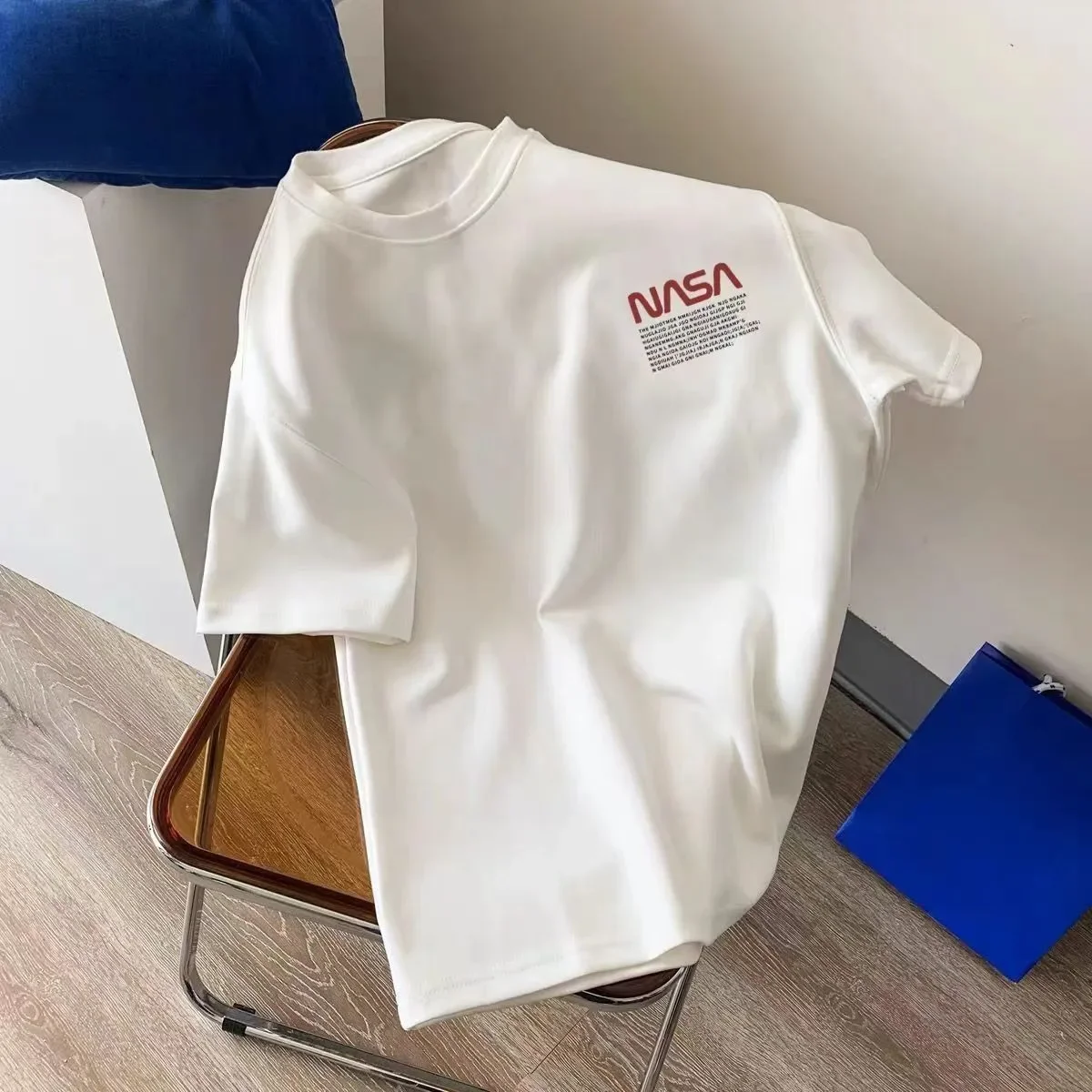 Summer Hong Kong Style Couple T-shirt Women's Small Short Sleeve T-Shirt Loose BF Harajuku Style ins Half Sleeve Trendy Men's Top 