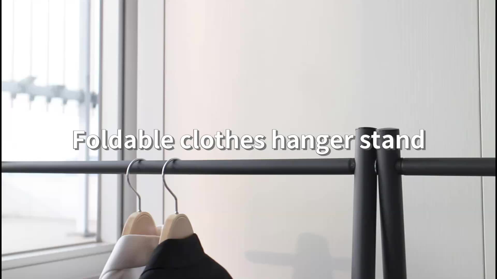 Home Furniture Space Saving Multi Functional Wooden Foldable Clothes