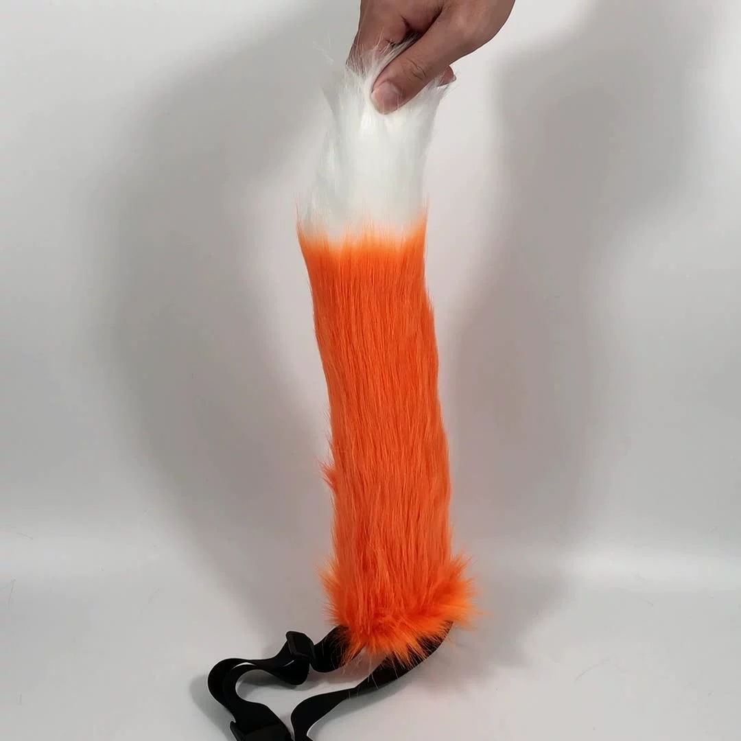 9 Colors JUNBOON Ajustable Faux Fur Children's Day Fox Cat Tail Cosplay Halloween Christmas Party Carnival Costume Gifts anime cosplay