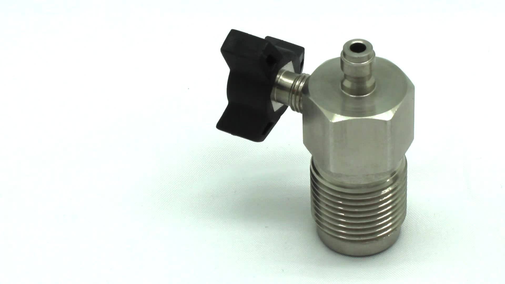 New Paintball Pcp Hpa Fill Station Adapter 300bar Din Valve G5/8 With