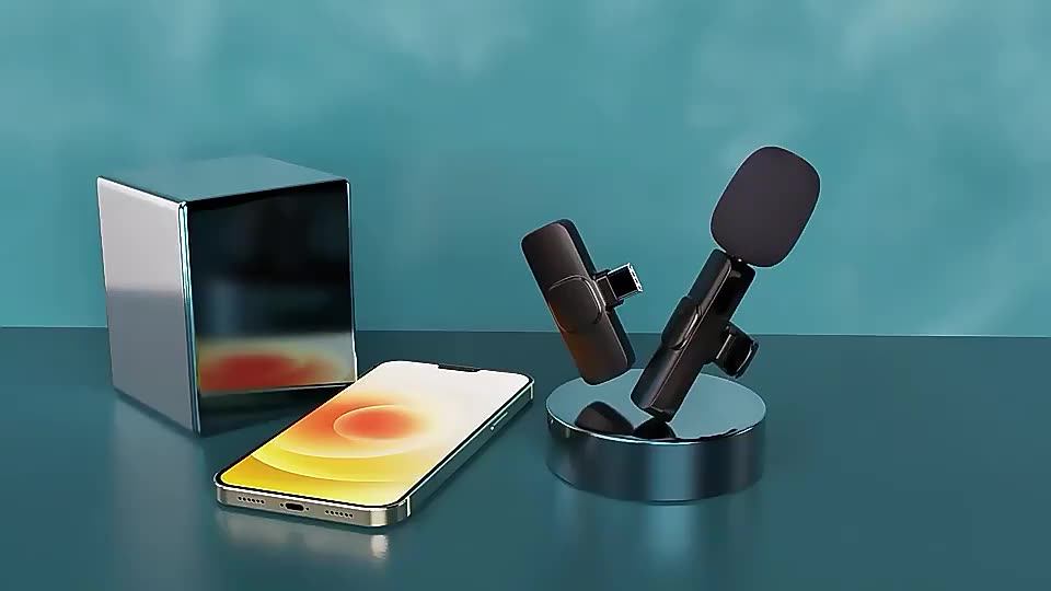 J11 Wireless Lavalier Microphone Noise Reduction With Charging Case For